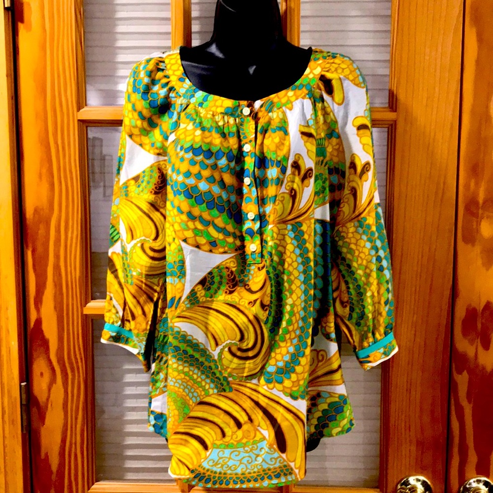 Banana Republic Trina Turk Summer 2012 Sz 12 Tunic